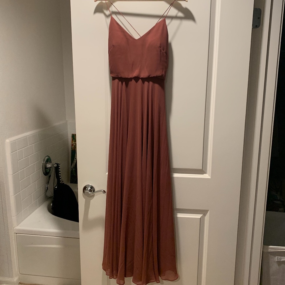 NWT Jenny yoo Inesse cinnamon rose size 0